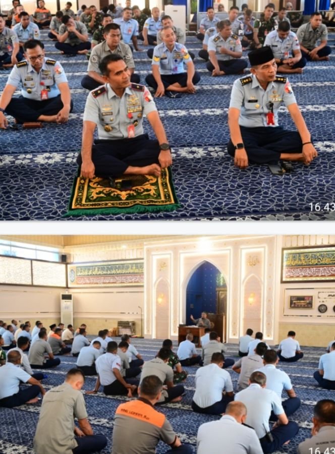 Ustadz Rodi Wahyudi Ajak Personel Lanud Roesmin Nurjadin Muhasabah di Bulan Ramadan