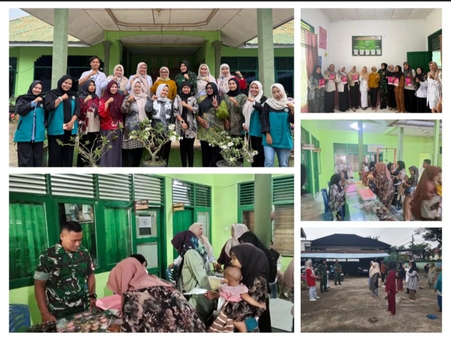 Wadanramil 01/Bangko Dampingi Kegiatan Posyandu Amarilis Persit KCK Kodim 0321/Rohil