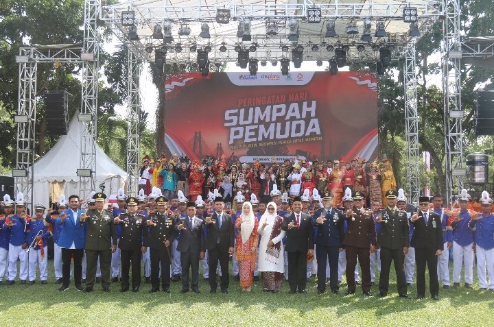 Wakili Dandim, Danramil 02/Kota Hadiri Upacara Hari Sumpah Pemuda ke-98