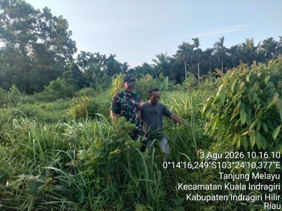Waspada Karhutla: Babinsa 04/Kuindra Gencar Sosialisasi Di Desa Tanjung Melayu