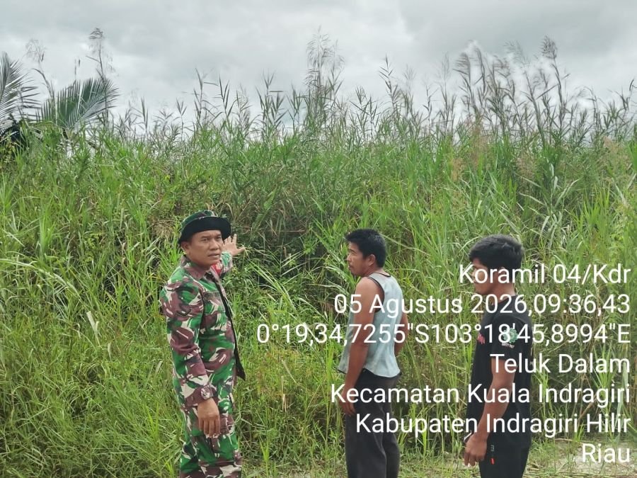 Wilayah Binaan Koramil 04 Kuindra Kondusif, Patroli Tapal Batas Rutin Dilaksanakan
