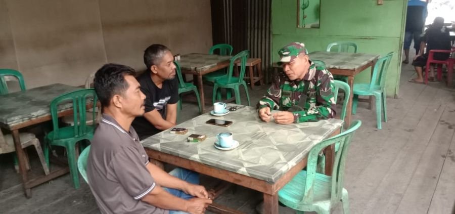 Wujud Kepedulian, Serka Maihasan Komsos Bahas Kamtibmas di Kelurahan Benteng