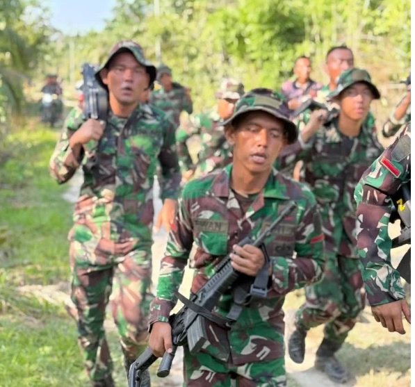 Yonif 851 BBC Uji Ketangguhan Prajurit Lewat Lomba Antar Kompi