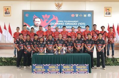 128 Tim Berebut Piala Panglima TNI di Turnamen Domino Kodim Rohil