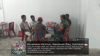 Babinsa Baran Barat Ingatkan ABK Jauhi Alkohol dan Hidup Sehat