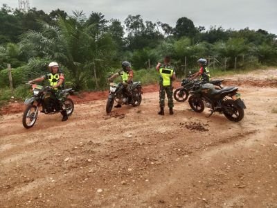 Babinsa Koramil 02/KT Perketat Patroli Karhutla di Pulau Kedundung