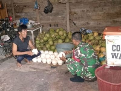 Babinsa Koramil 0321-01/Bangko Cek UMKM Dekla Pak Jenggot di Pedamaran