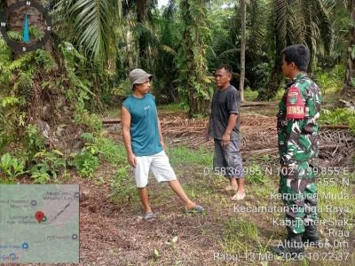 Babinsa Koramil 06/PWK Sabak Auh Intensifkan Patroli Karhutla, Kemuning Muda Nihil Titik Api