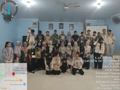 Babinsa Koramil 16/Tapung Hadiri Rapat Persiapan Panitia HUT RI Ke 81 di Desa Karya Indah