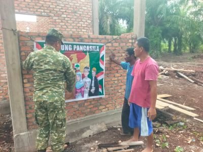 Babinsa Koramil Sungai Apit Ajak Warga Sungai Rawa Perkuat Nilai Pancasila