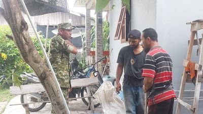 Babinsa Limau Manis Perkuat Kemanunggalan TNI dan Rakyat