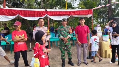 Babinsa Pongkar Kawal Pesta Rakyat, Semangat Kemerdekaan Warga Makin Solid