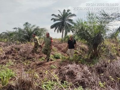 Cegah Karhutla, Koramil 0321-01/Bangko Gencarkan Patroli Terpadu di Labuhan Tangga Hilir