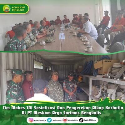 Cegah Karhutla, Tim Penyuluh Mabes TNI Perkuat Kesiapsiagaan di Bengkalis