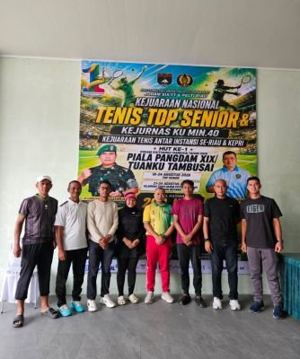 Dandim 0317/TBK Bawa Tim Pelti Karimun ke Kejurnas Tenis Piala Pangdam