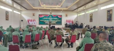 Dandim Rohil Lantik Danramil 04/Kubu, 38 Prajurit Naik Pangkat