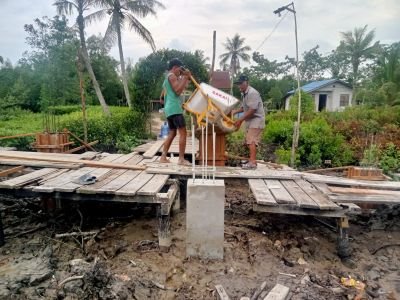 Jembatan Garuda Merah Putih di Desa Insit Terus Dibangun, 1.680 Warga Akan Rasakan Manfaatnya