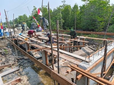 Jembatan Garuda Terus Bergulir, Pekerjaan Girder Jadi Langkah Baru Menuju Harapan Warga