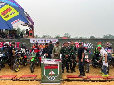 Kompi Zeni Yonif TP 850/SC Dukung Pelaksanaan Event Gestrack di Desa Serai Wangi