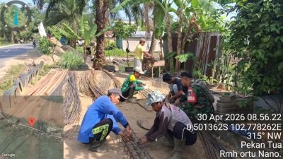 Komunikasi Lapangan Babinsa 03/Tpl Perkuat Pekerja KDKMP