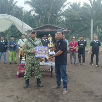 Koptu J Manurung Wakili Danramil 10/Pelangiran Hadiri Penutupan Turnamen Futsal Pemuda Cup III