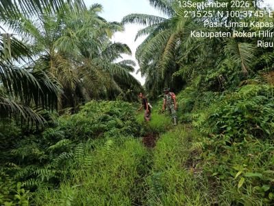 Koramil 04 Kubu Sisir Wilayah Rawan Karhutla, di Pasir Limau Kapas