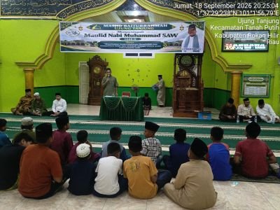 Koramil 02/TP Hadiri Maulid Nabi di Ujung Tanjung, Perkuat Silaturahmi Warga