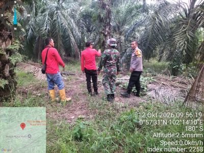 Patroli Karhutla di Mengkapan, TNI-Polri dan Warga Tak Temukan Titik Api