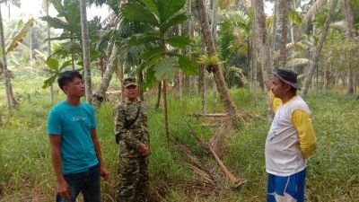 Patroli Tapal Batas di Kelurahan Benteng, Serka Maihasan Pastikan Wilayah Aman dari Karhutla