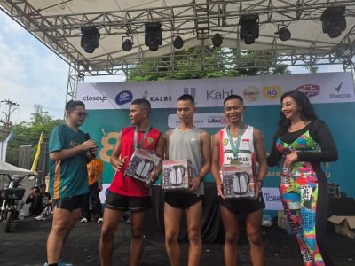 Prajurit Yonif TP 953/HR Sabet Dua Podium di Event Running Anniversary