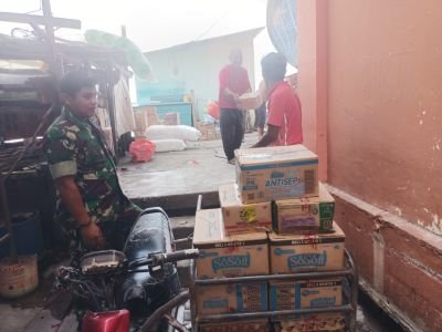 Serda Benny Ingatkan Buruh Pelabuhan Moro Utamakan Keselamatan Kerja