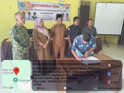 Serka Hadri Hadiri Musyawarah Desa Penetapan APBDes Perubahan TA 2026 Desa Air Glubi
