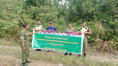 Serma Aidil Fitri Perkuat Patroli Pencegahan Karhutla di Jaya Kopah