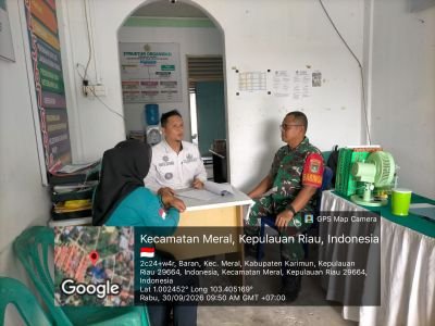 Sertu Mujahid Temui Lurah Baran Timur, Perkuat Sinergi Aparatur