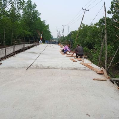 Setahap Demi Setahap, Jembatan Garuda Merah Putih Desa Semukut Masuki Tahap Baru