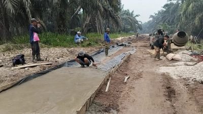 TMMD ke-130 Kodim Inhil di Desa Kuala Lemang Keritang, Situasi Aman dan Pembangunan Terus Berjalan