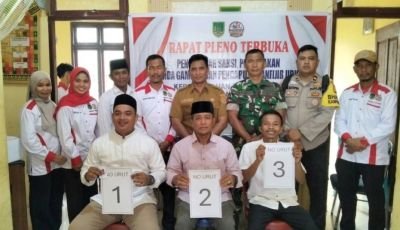 TNI-Polri Kawal Rapat Pleno Pencabutan Nomor Urut Calon Penghulu Raja Bejamu, Ini Hasilnya!