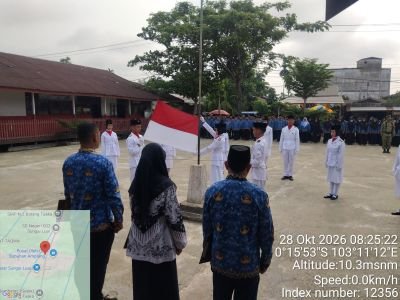 Upacara Peringatan Sumpah Pemuda ke-98 di Batang Tuaka Berlangsung Khidmat