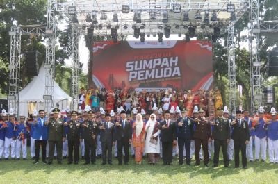 Wakili Dandim, Danramil 02/Kota Hadiri Upacara Hari Sumpah Pemuda ke-98